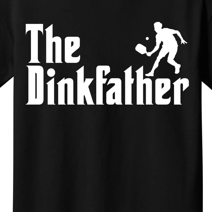 The Dinkfather Funny Pickleball Kids T-Shirt