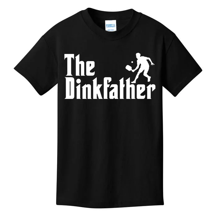 The Dinkfather Funny Pickleball Kids T-Shirt