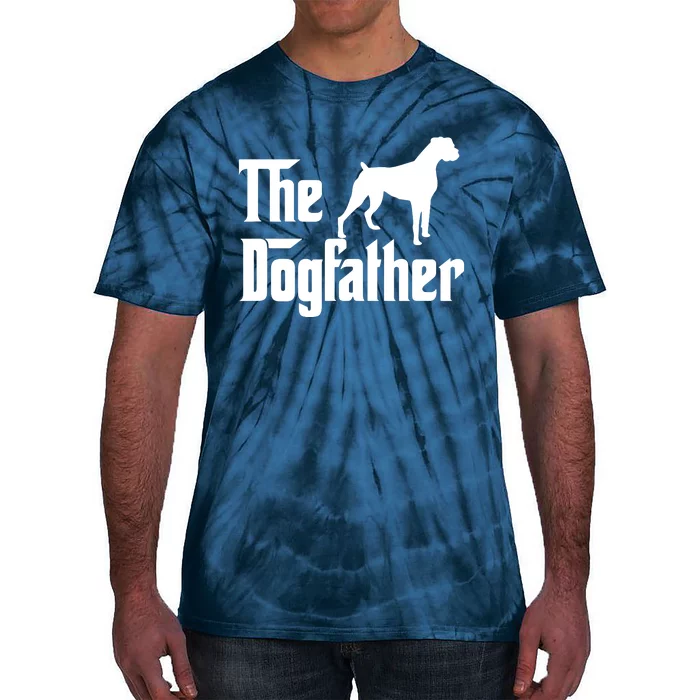 The Dog Father T Boxer Dog Lover Gift For Men Dad Tie-Dye T-Shirt