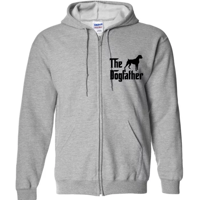 The Dog Father T Boxer Dog Lover Gift For Men Dad Full Zip Hoodie