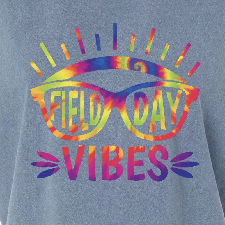 Tie Dye Field Day Vibes Last Day Of School Field Day Teacher Gift Garment-Dyed Women's Muscle Tee