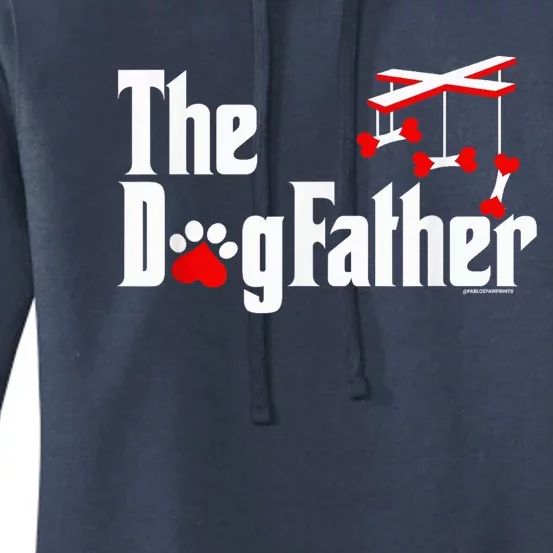 The Dogfather Funny Cute Dog Fathers Day Dad Doggo Women's Pullover Hoodie