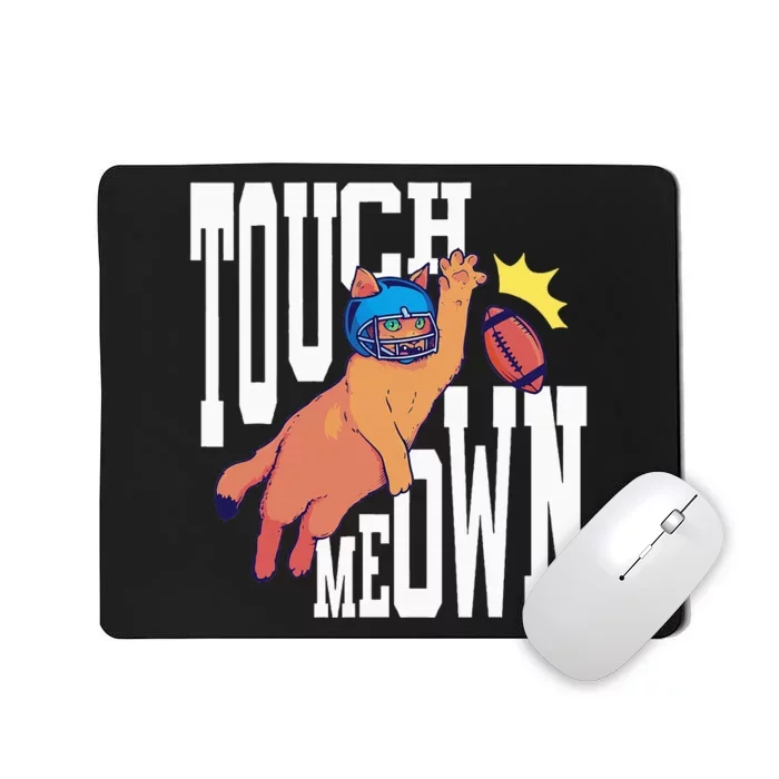 Touch Down Football Cat Mousepad