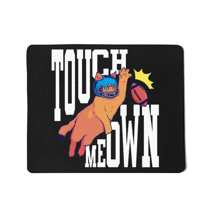 Touch Down Football Cat Mousepad