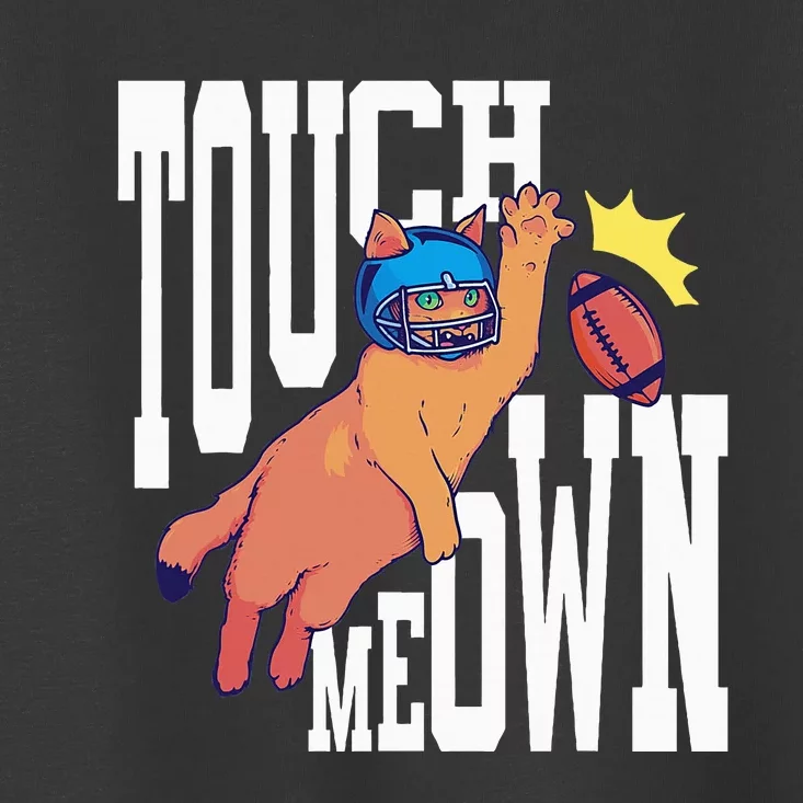 Touch Down Football Cat Toddler T-Shirt