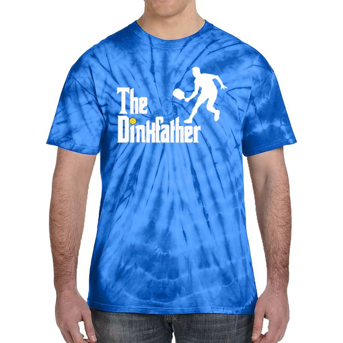 The Dink Father Pickleball Dad Funny Pickleball Tie-Dye T-Shirt