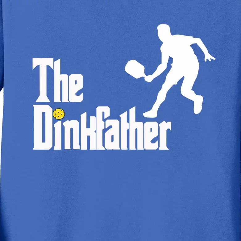 The Dink Father Pickleball Dad Funny Pickleball Kids Long Sleeve Shirt