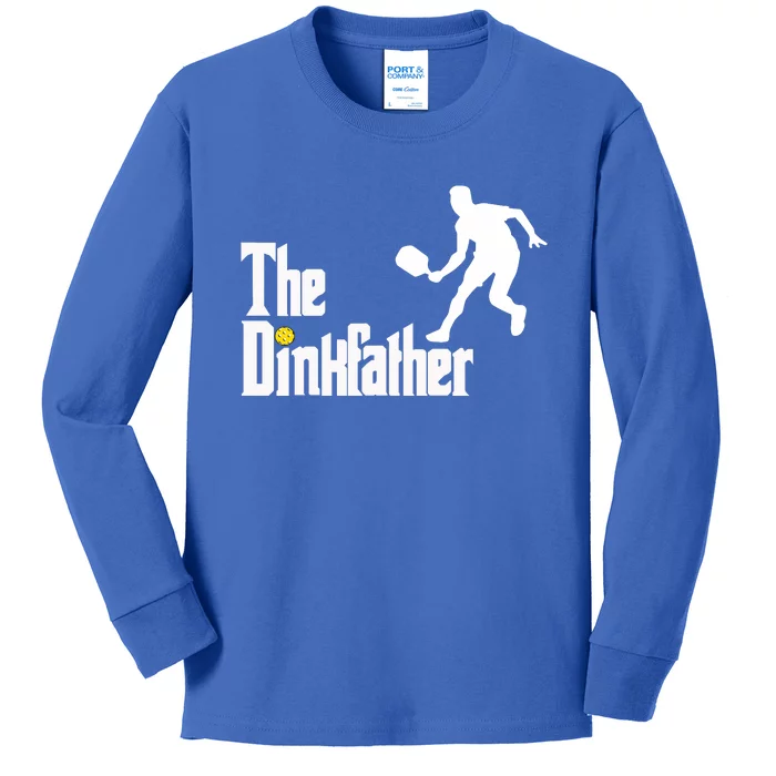 The Dink Father Pickleball Dad Funny Pickleball Kids Long Sleeve Shirt