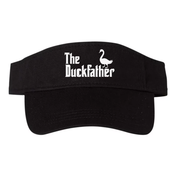 The Duck Father Duck Lover Quack Dad Goose Lover Valucap Bio-Washed Visor