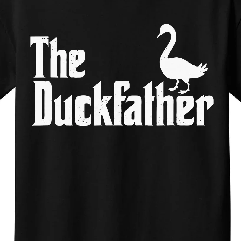 The Duck Father Duck Lover Quack Dad Goose Lover Kids T-Shirt