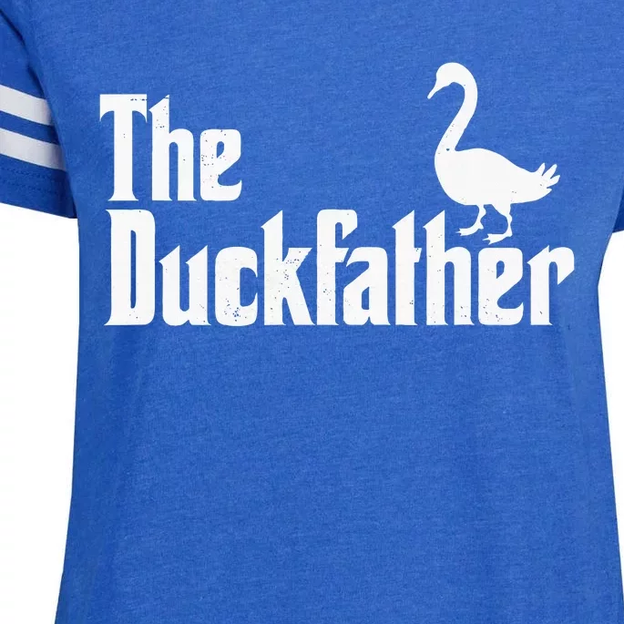 The Duck Father Duck Lover Quack Dad Goose Lover Enza Ladies Jersey Football T-Shirt