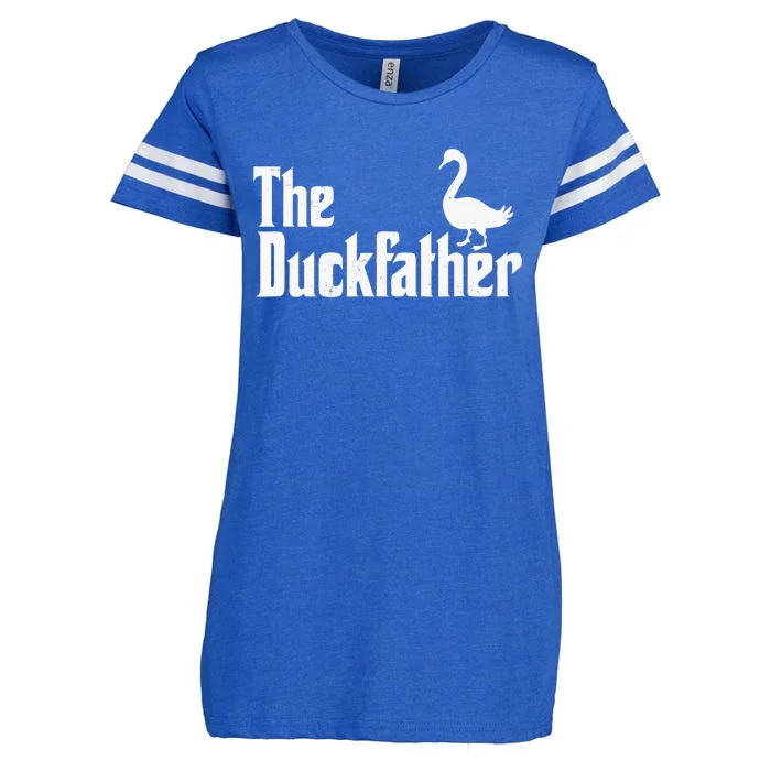 The Duck Father Duck Lover Quack Dad Goose Lover Enza Ladies Jersey Football T-Shirt