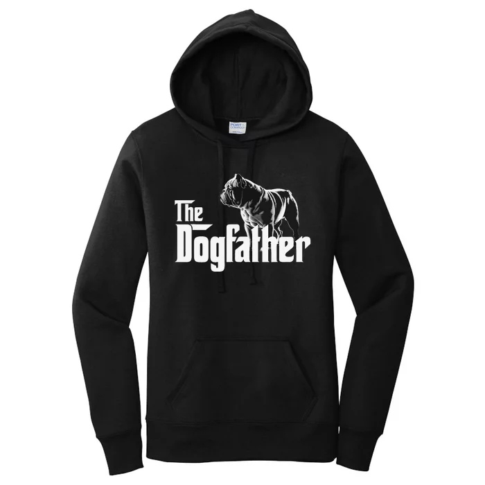 The Dogfather Funny Bulldog Women's Pullover Hoodie