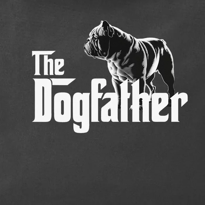 The Dogfather Funny Bulldog Zip Tote Bag