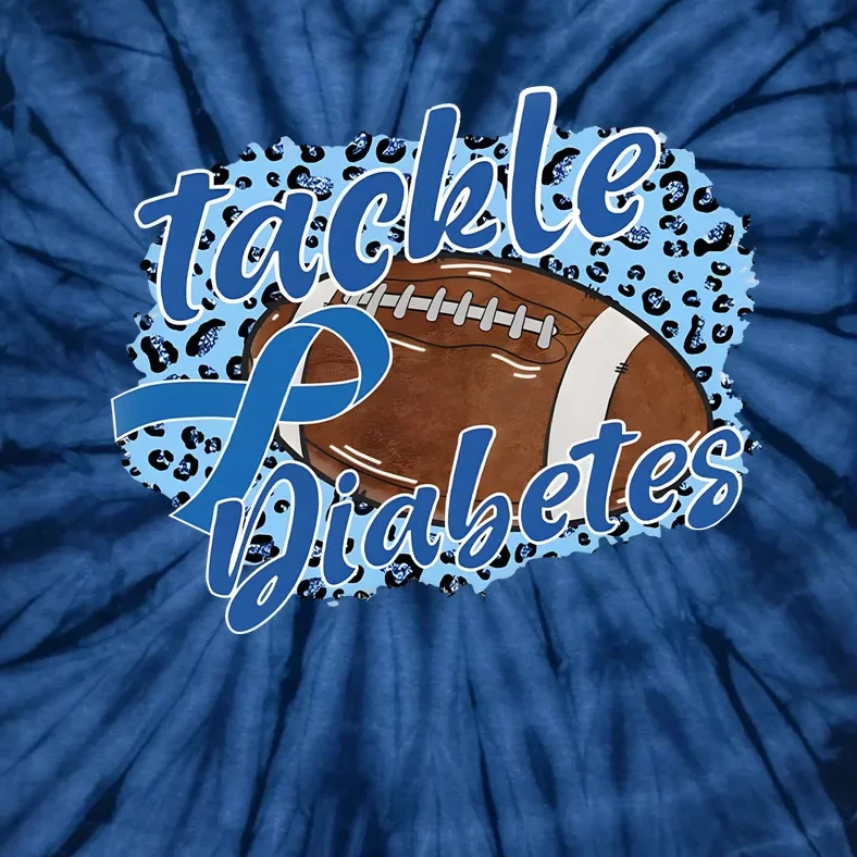 Tackle Diabetes Football Lover Game Day Sport Team Tie-Dye T-Shirt