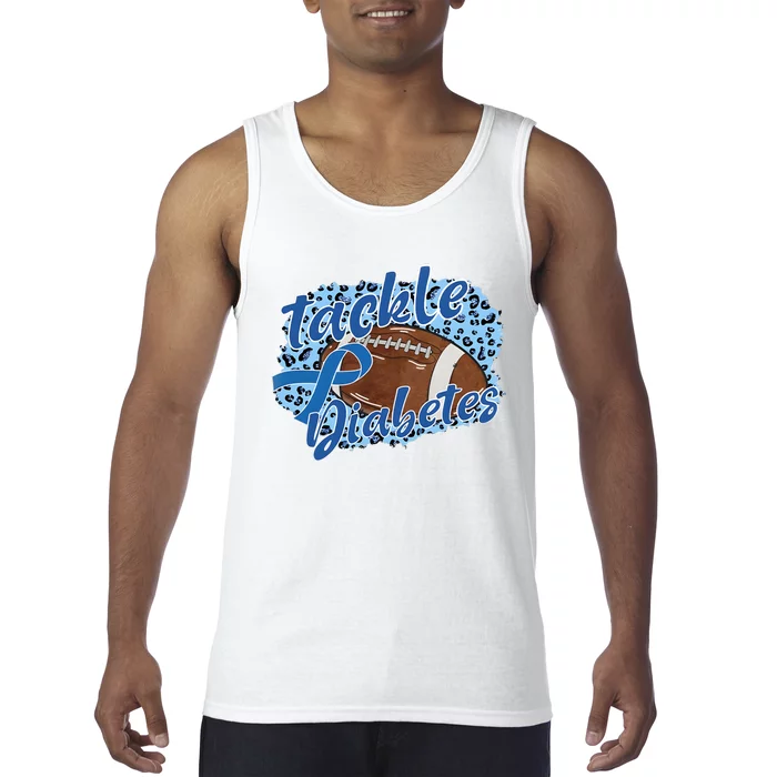 Tackle Diabetes Football Lover Game Day Sport Team Tank Top