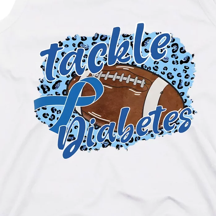 Tackle Diabetes Football Lover Game Day Sport Team Tank Top