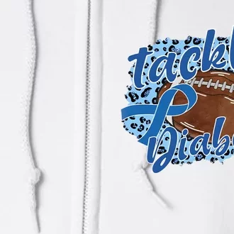 Tackle Diabetes Football Lover Game Day Sport Team Full Zip Hoodie