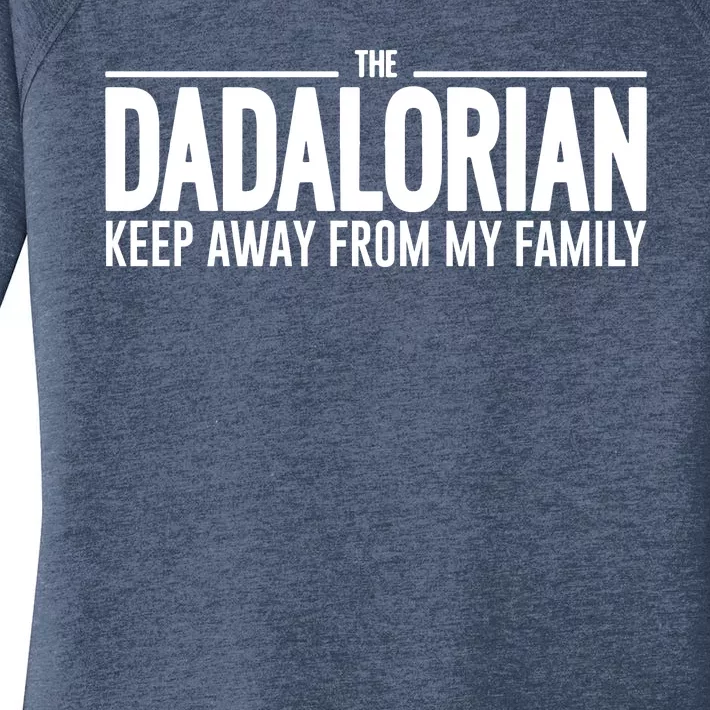 The Dadalorian Funny Fathers Day Costume Women's Perfect Tri Tunic Long Sleeve Shirt