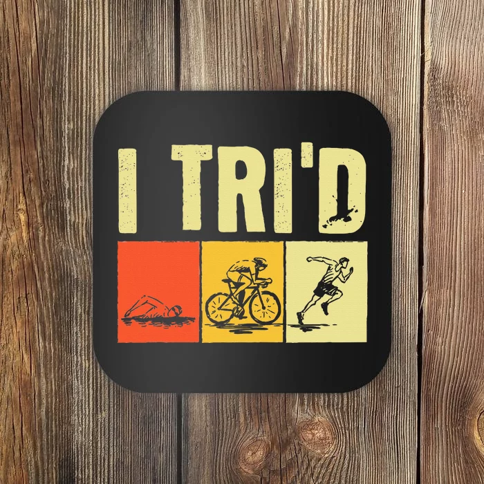 Triathlon Design For Women Triathlon Sport Lovers Coaster