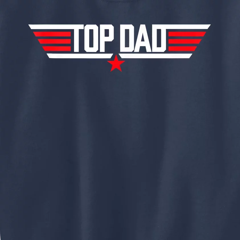 Top Dad Funny 80s Father Air Humor Movie Gun Fathers Day Kids Sweatshirt