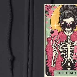 The Demure Funny Tarot Card Meme Full Zip Hoodie