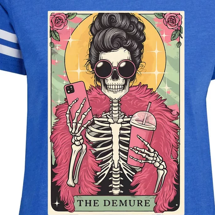 The Demure Funny Tarot Card Meme Enza Ladies Jersey Football T-Shirt