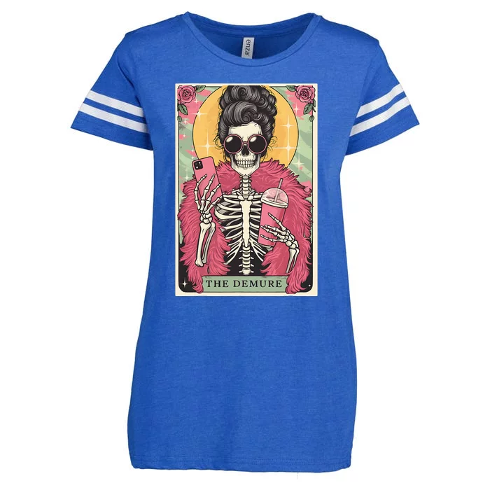 The Demure Funny Tarot Card Meme Enza Ladies Jersey Football T-Shirt