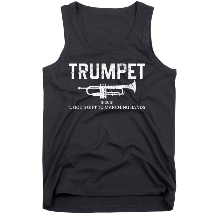 Trumpet Definition Funny Marching Band Musician Gift Tank Top