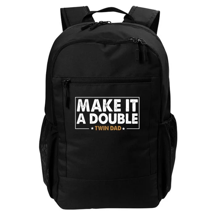 Twin Dad Fathers Daddy Family Daily Commute Backpack