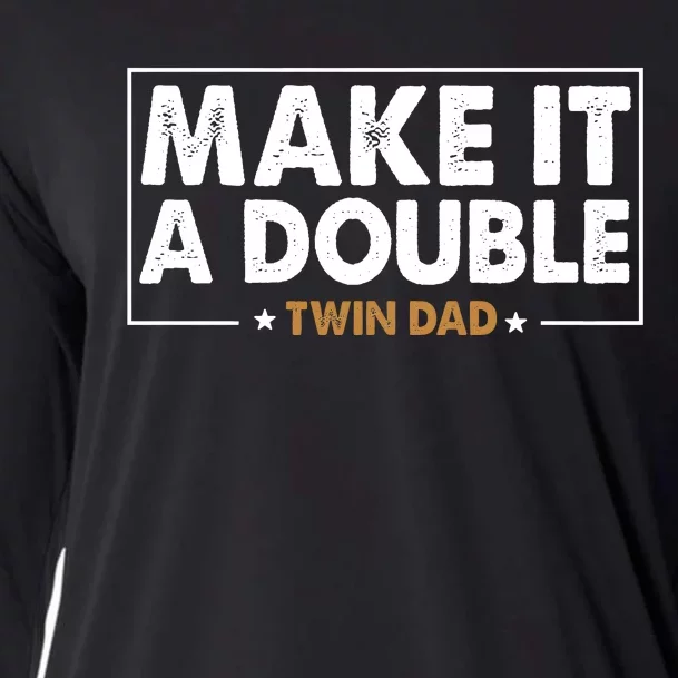 Twin Dad Fathers Daddy Family Cooling Performance Long Sleeve Crew