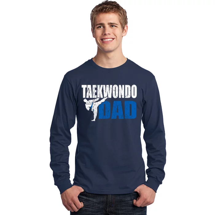 Taekwondo Dad Gift Idea Funny Fan Taekwondo Costume Long Sleeve Shirt