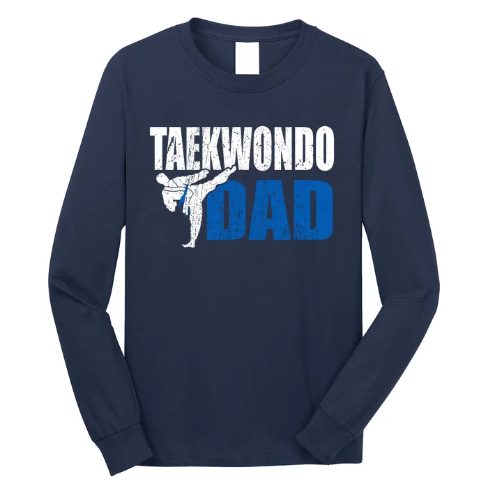 Taekwondo Dad Gift Idea Funny Fan Taekwondo Costume Long Sleeve Shirt