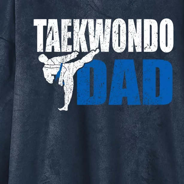 Taekwondo Dad Gift Idea Funny Fan Taekwondo Costume Hooded Wearable Blanket