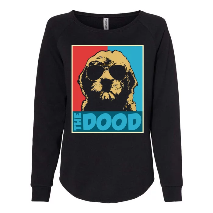 The Dood Goldendoodle Vintage Womens California Wash Sweatshirt