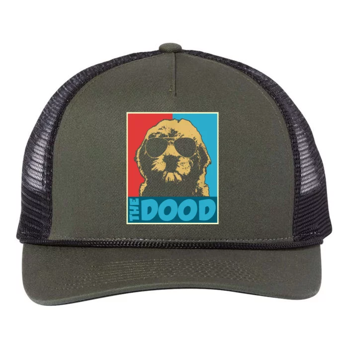 The Dood Goldendoodle Vintage Retro Rope Trucker Hat Cap