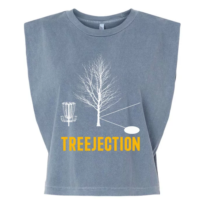 Treejection Disc Golf Disc Golfing Disc Golfer Gift Garment-Dyed Women's Muscle Tee