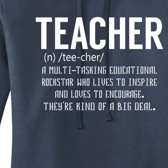 Teacher Definition Gift Teacher Appreciation Gift Women's Pullover Hoodie