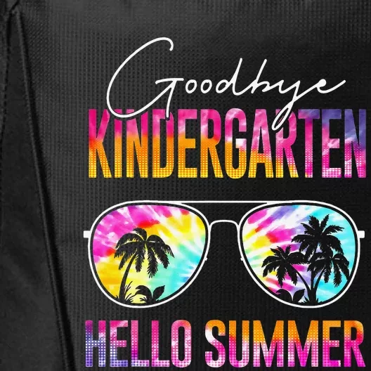 Tie Dye Goodbye Kindergarten Hello Summer Last Day Of School City Backpack