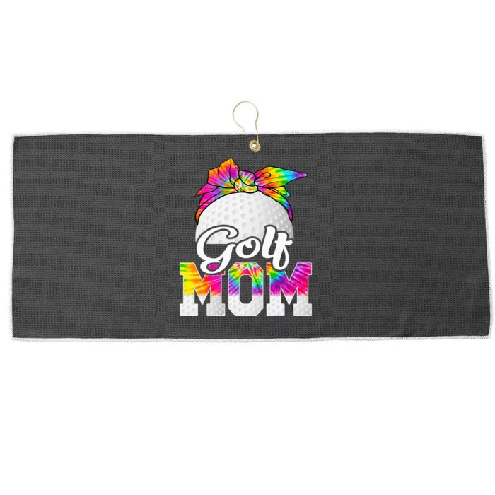 Tie Dye Golf Mom Golf Mama Sport Mother's Day Large Microfiber Waffle Golf Towel