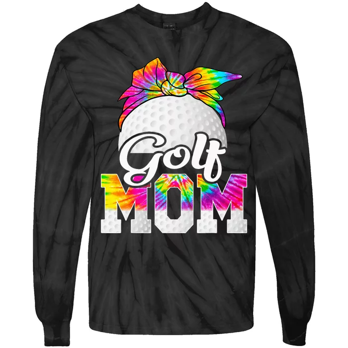 Tie Dye Golf Mom Golf Mama Sport Mother's Day Tie-Dye Long Sleeve Shirt