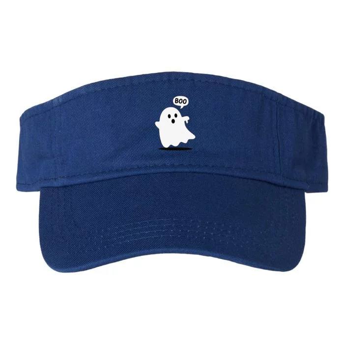 Thumbs Down Ghost Screaming Boo Disapproval Ghost Halloween Valucap Bio-Washed Visor