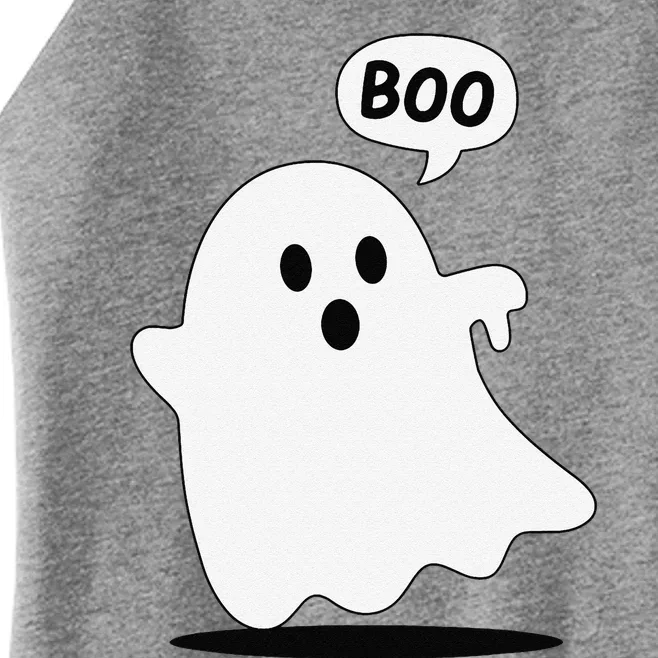 Thumbs Down Ghost Screaming Boo Disapproval Ghost Halloween Women’s Perfect Tri Rocker Tank