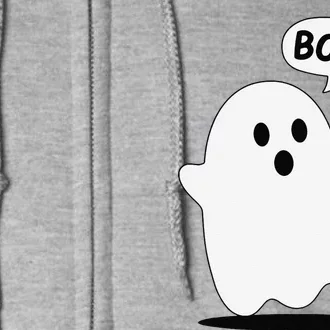 Thumbs Down Ghost Screaming Boo Disapproval Ghost Halloween Full Zip Hoodie