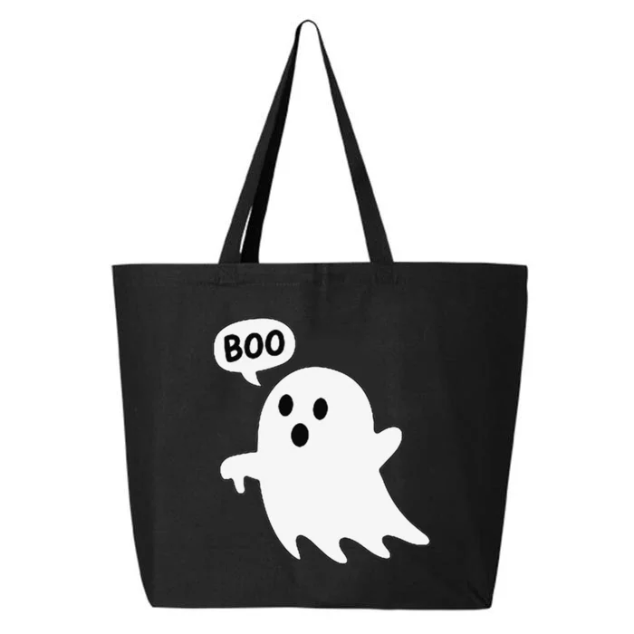 Thumbs Down Ghost Screaming Boo Disapproval Ghost Halloween 25L Jumbo Tote