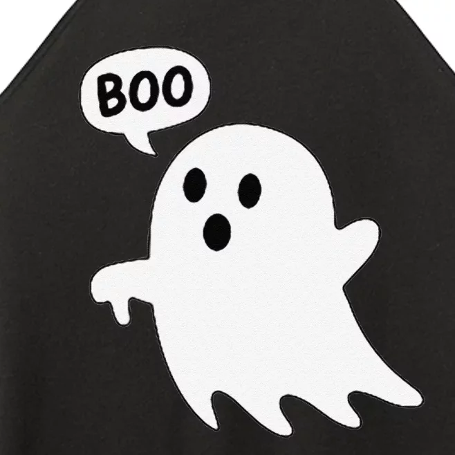 Thumbs Down Ghost Screaming Boo Disapproval Ghost Halloween Women’s Perfect Tri Rocker Tank