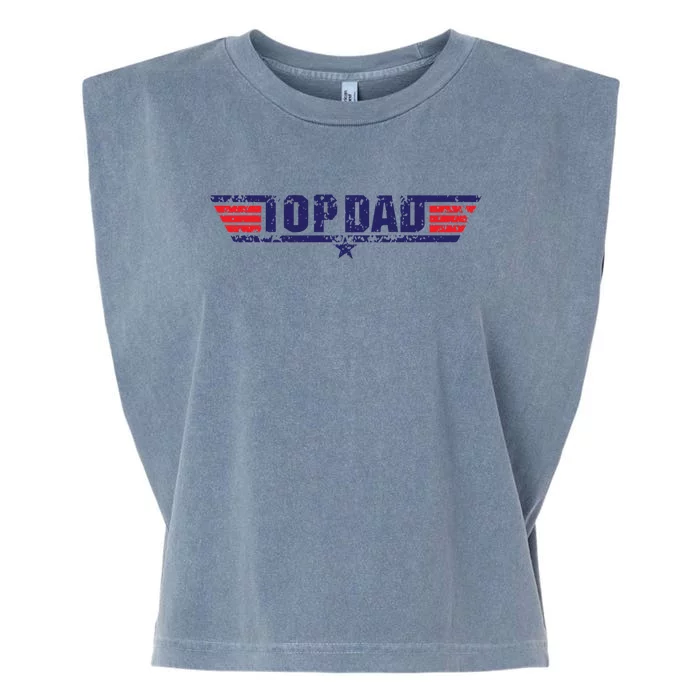 Top Dad Great Gift Garment-Dyed Women's Muscle Tee