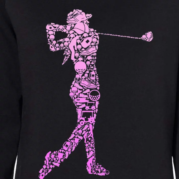 tie dye Golf Club Golfer Golfing sport lovers Womens California Wash Sweatshirt