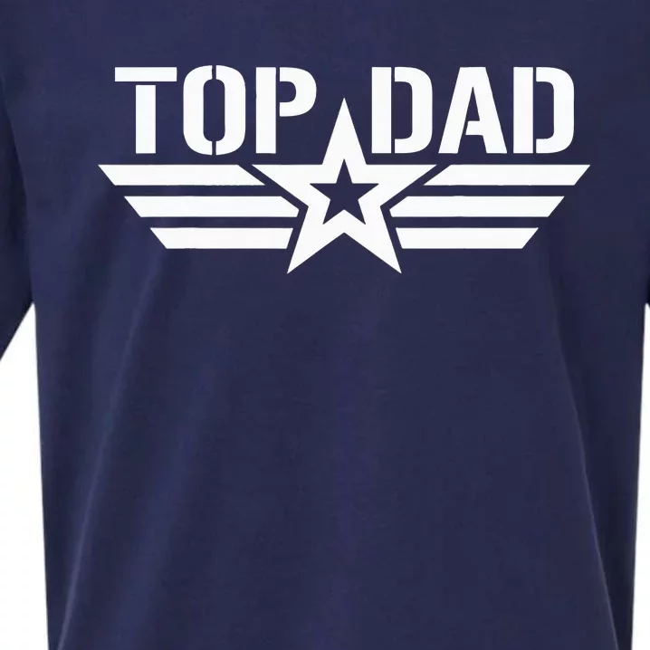 Top Dad Gifts Fathers Day For Daddy Dad Retro Patriotic Sueded Cloud Jersey T-Shirt