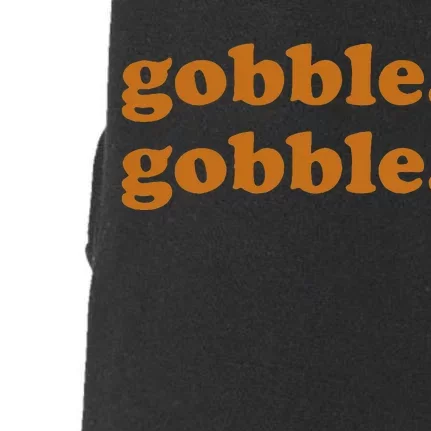 Thanksgiving Day Gobble Gobble Turkey Trot Doggie 3-End Fleece Hoodie